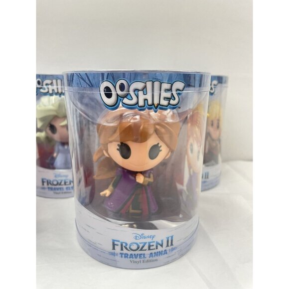 FROZEN II OOSHIES DISNEY 4” Elsa Olaf Kristoff & Anna Figures Dolls 4- pack - Picture 3 of 7
